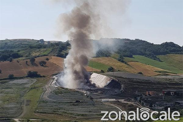 Il recente incendio nella discarica