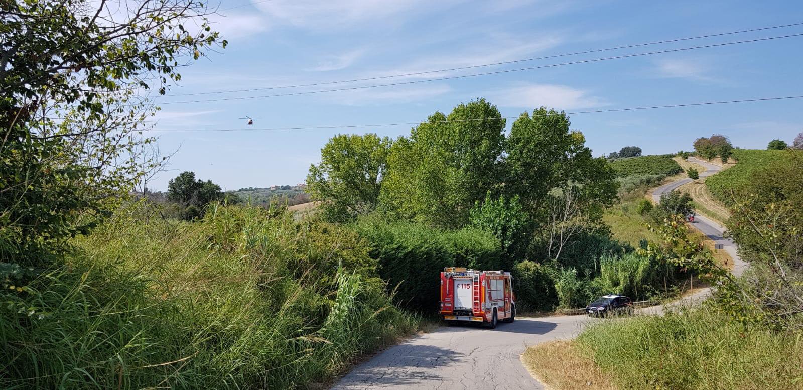 Vasto, via Vecchia per Monteodorisio: il luogo del ritrovamento (foto di Ercole D'Ercole)