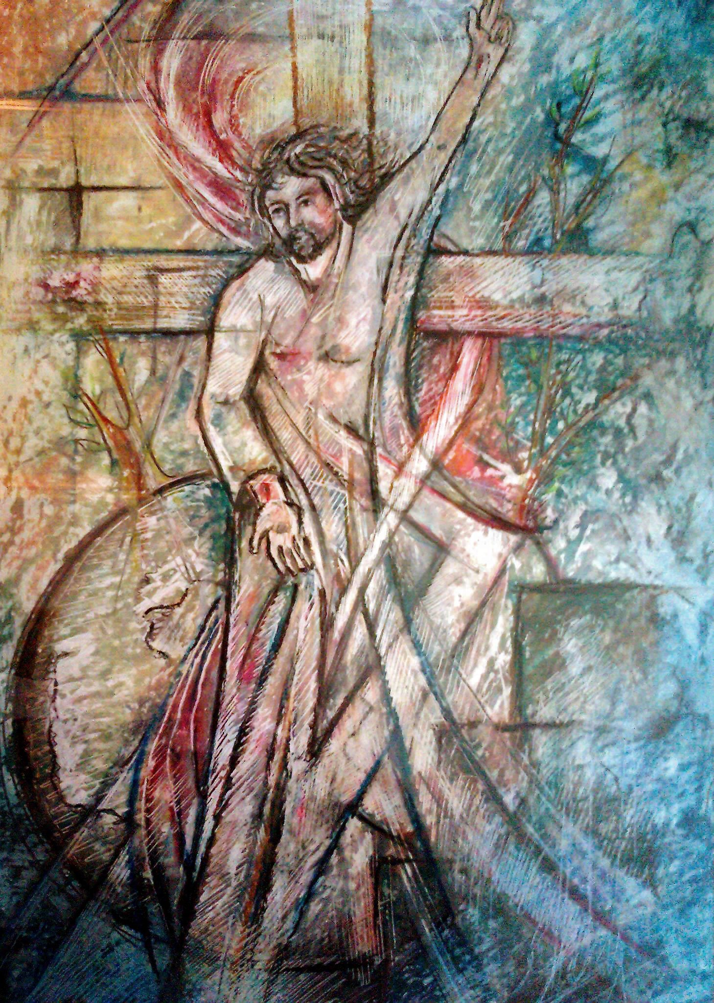 Il Cristo risorto realizzato a Pasqua 2012