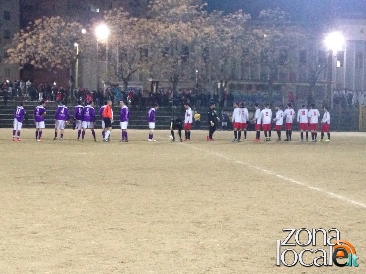 l'ingresso in campo del Vasto Calcio e del Real Carpineto Sinello