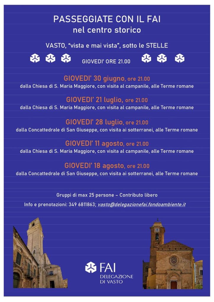 Oggi passeggiata del FAI nel centro storico di Vasto 2 passeggiate con il fai 1