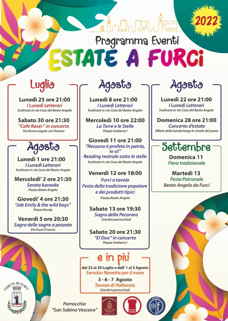 Al via il cartellone degli eventi estivi di Furci 2 estate furci
