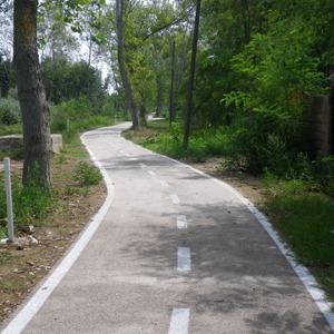 La pista ciclabile
