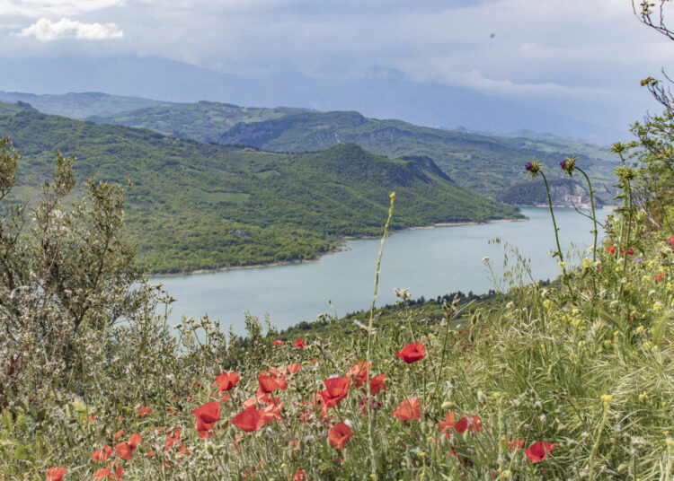 Il lago di Bomba visto da Colledimezzo