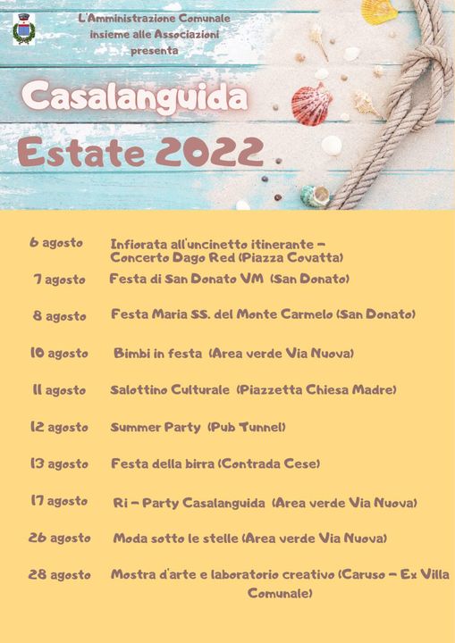 Summer Party e Festa della Birra, presentato il calendario degli eventi di Casalanguida 2 calendario casalanguida2022