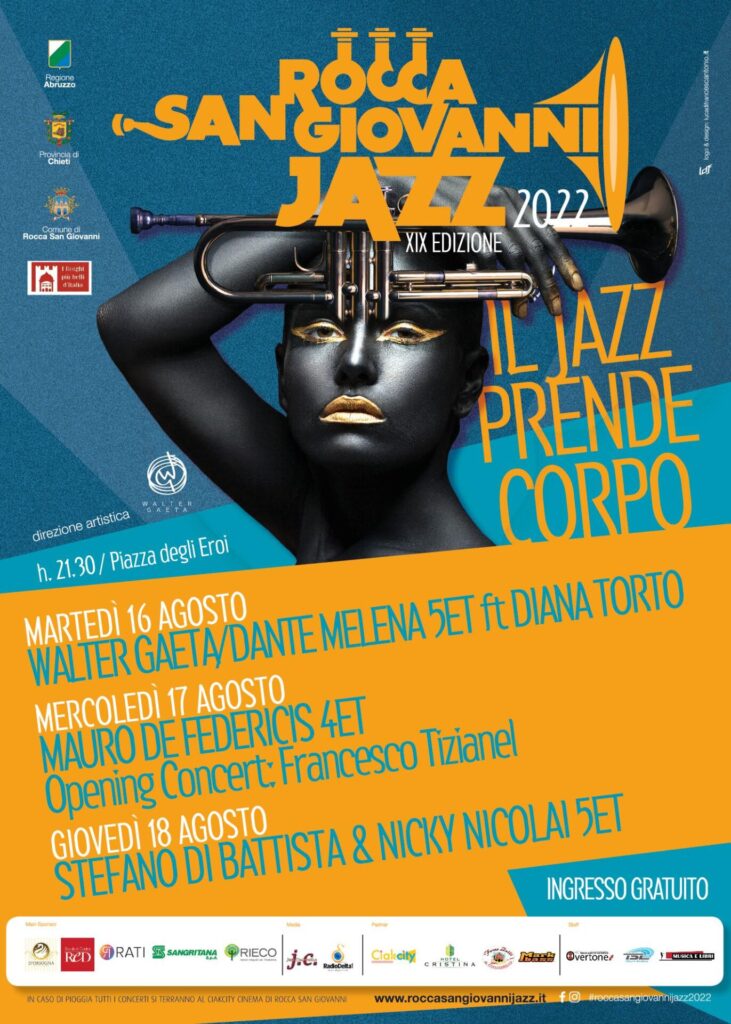 Dal 16 al 18 agosto la diciannovesima edizione di Rocca San Giovanni in Jazz - Gallery 4 jazz