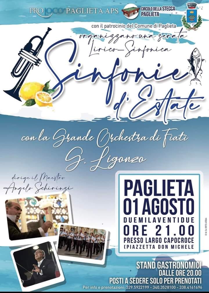 Questa sera a Paglieta le note delle "Sinfonie d'estate" 2 paglieta1agosto2022