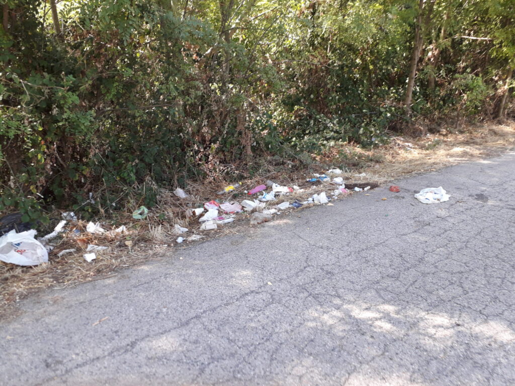 Via Alborato a Vasto disseminata di rifiuti - Gallery 3 spazza1