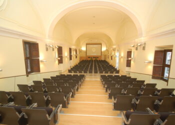 L'aula magna dell'università di L'Aquila