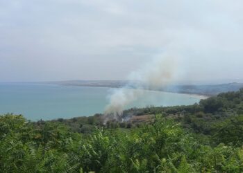 L'incendio a Vasto