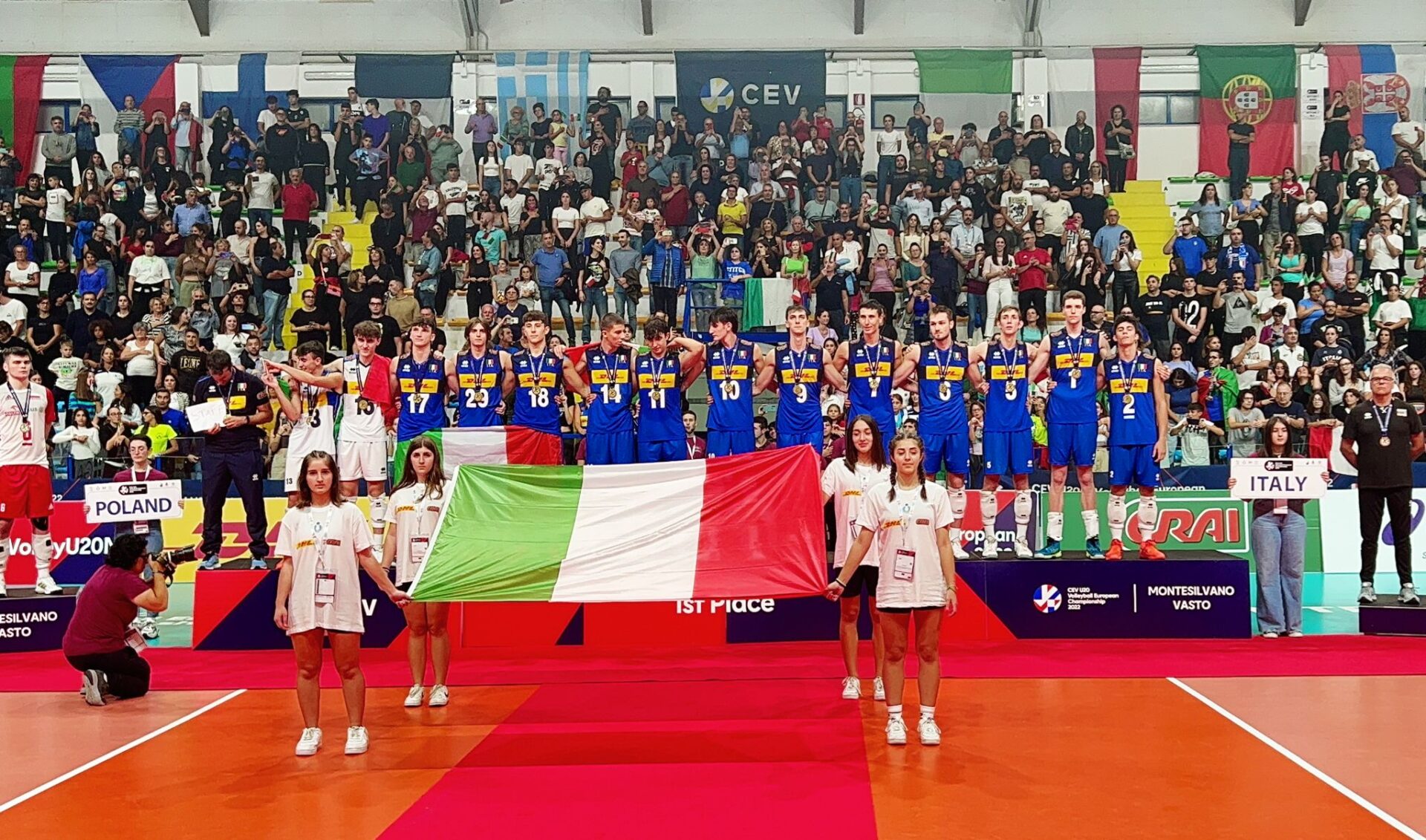 Europei di volley, Vasto si congratula con la nazionale U20 italiana per il prestigioso traguardo conseguito - Gallery 3 vo1