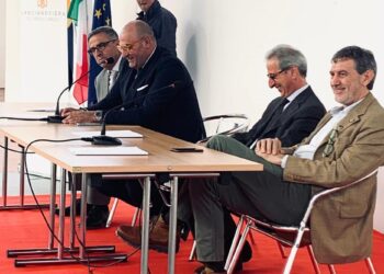 Da sinistra, Paone, Di Campli, Paolini e Marsilio