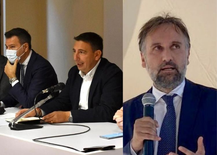 Da sinistra, Testa, Sigismondi e Liris (FdI)