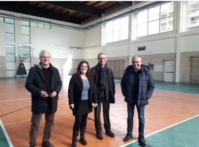 La palestra della scuola media D'Annunzio di Lanciano