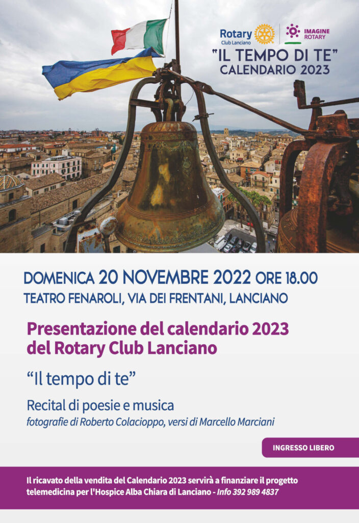 Lanciano, il calendario del Rotary Club per raccogliere fondi destinati alla telemedicina dell'Hospice "Alba Chiara" 2 rotary
