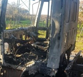 Camion a fuoco Torino di Sangro