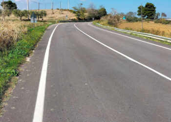 Un tratto della strada provinciale 181 che collega Vasto a San Salvo