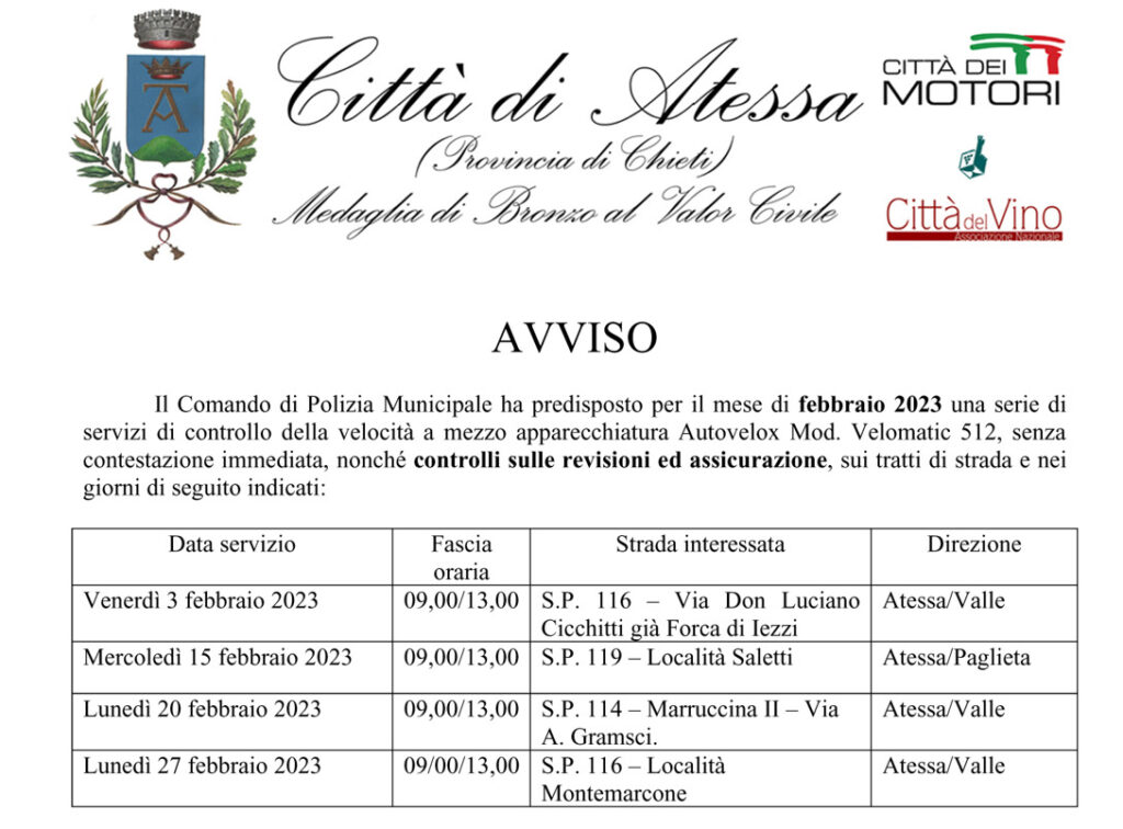 calendario atessa