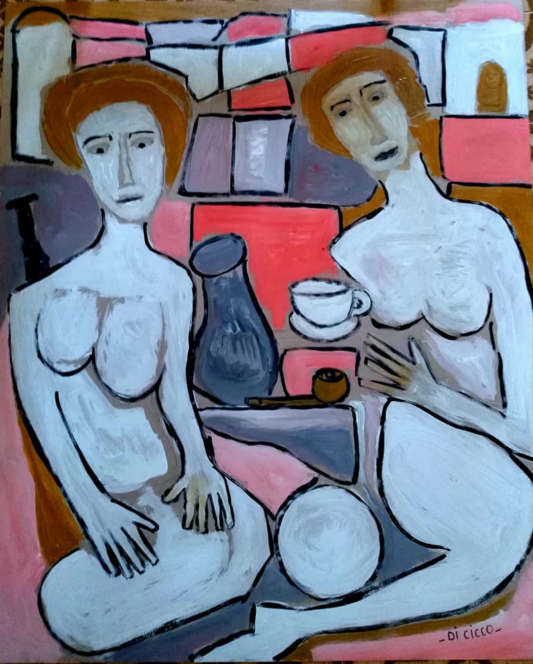 Tele e tavole, disegno e pittura: l'arte di Umberto Di Cicco - VIDEO 8 78461834 10159083496778496 2253844948262584320 n