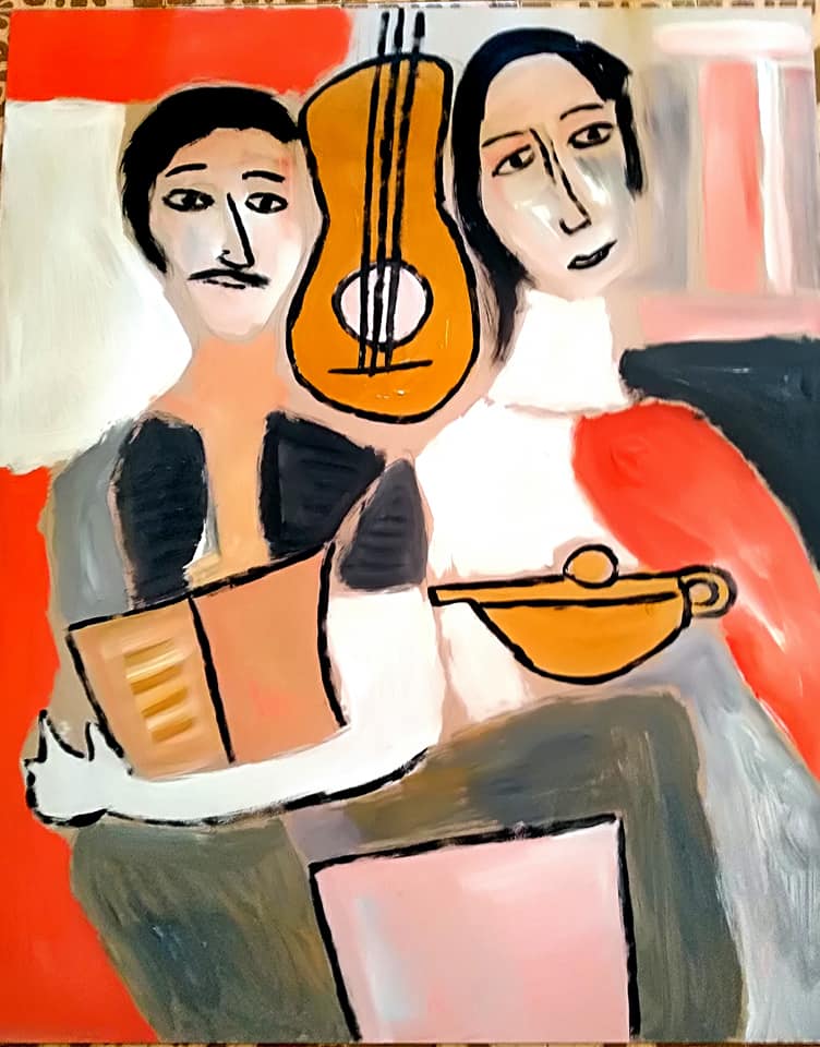 Tele e tavole, disegno e pittura: l'arte di Umberto Di Cicco - VIDEO 10 79097240 10159083496873496 6577799249126227968 n