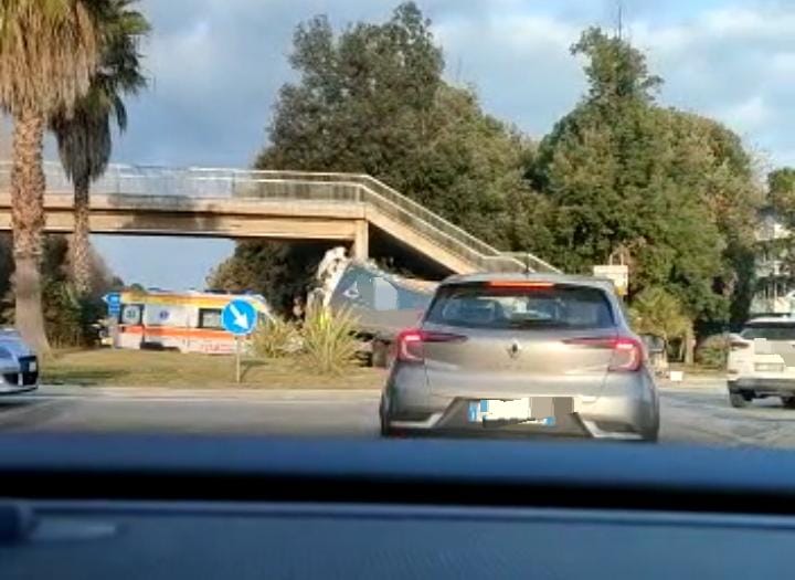 Camion si schianta contro un sovrappasso a San Salvo Marina - GALLERY 4 WhatsApp Image 2023 02 03 at 08.50.24