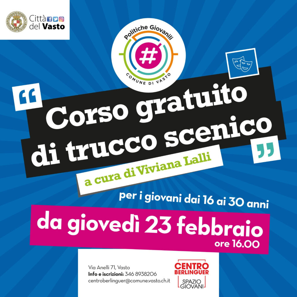 Vasto, parte il corso gratuito di trucco scenico 2 immagine 11
