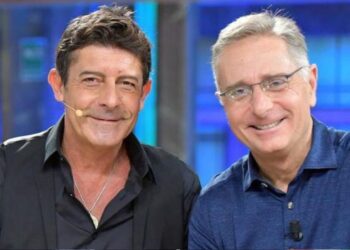 Da sinistra, Luca Laurenti e Paolo Bonolis