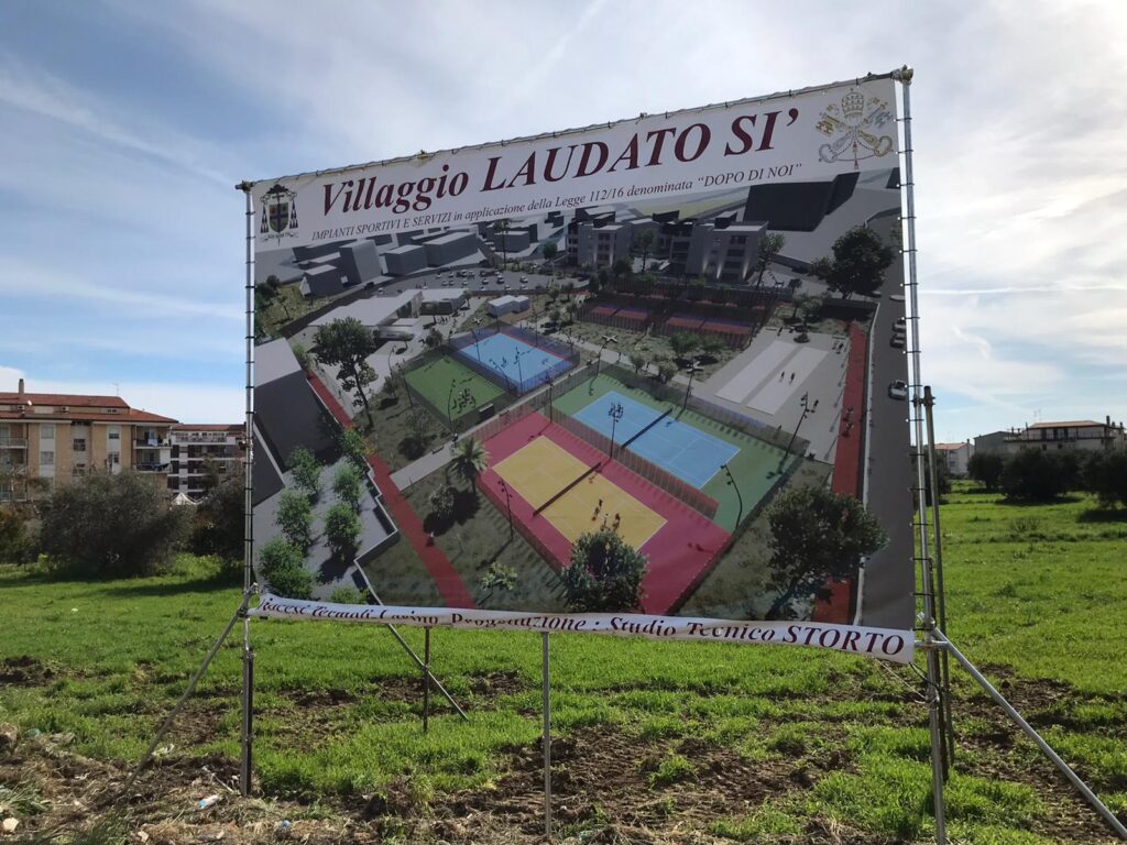 Benedizione posa prima pietra villaggio Laudato Si Termoli 15