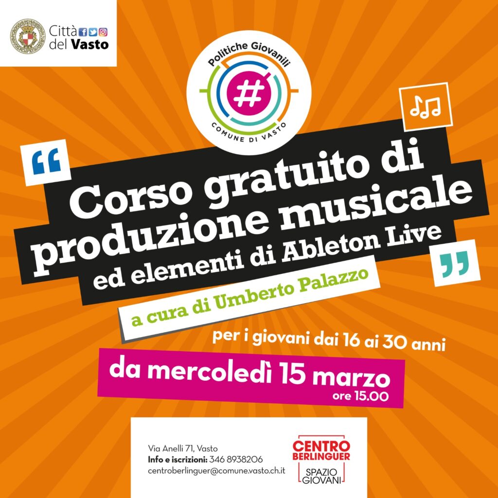 corso produzione musicale