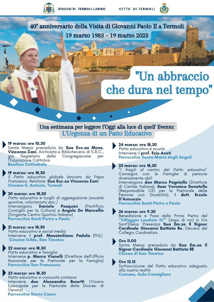 presentazione e programma 40esimo anniversario visita Giovanni Paolo II a Termoli 3 2