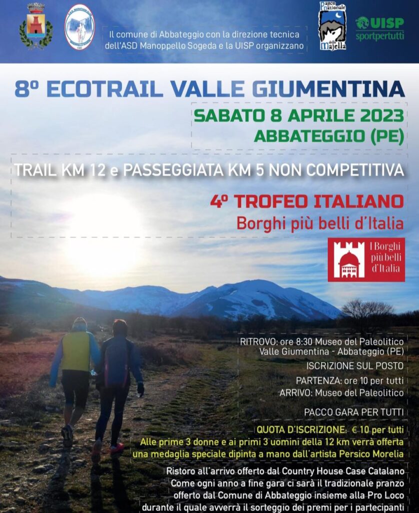 Ecotrail della Giumentina domani ad Abbateggio 2 Ecotrail Valle Giumentina 08042023 locandina