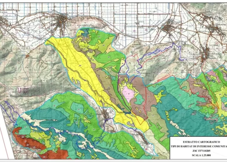 La mappa del percorso  Habitat