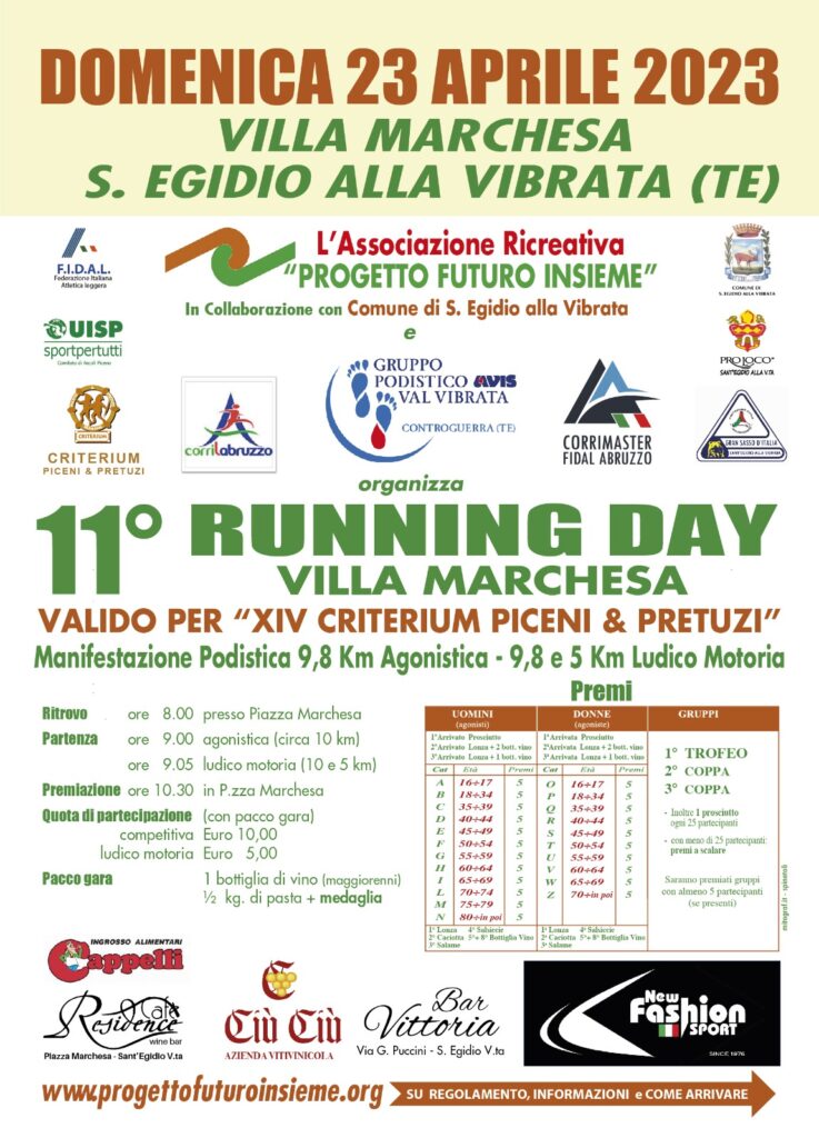 Running Day Villa Marchesa 23042023 locandina