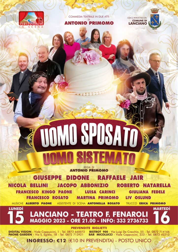 ''Uomo sposato, uomo sistemato'' al teatro Fedele Fenaroli 2 locandina Uomo Sosato con punti vendita