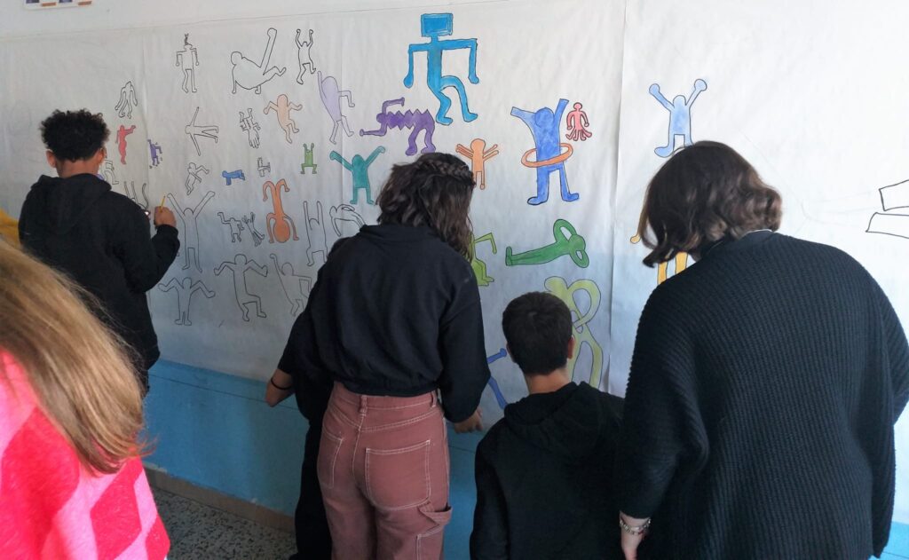 Murales di sei metri nella scuola media Paolucci 10 murales paolucci 1