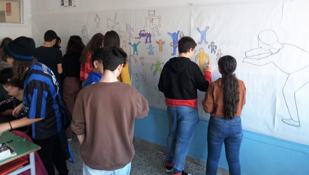 Murales di sei metri nella scuola media Paolucci 9 murales paolucci 2