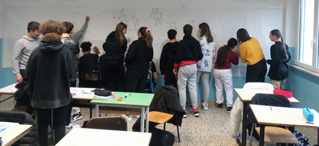Murales di sei metri nella scuola media Paolucci 8 murales paolucci 3