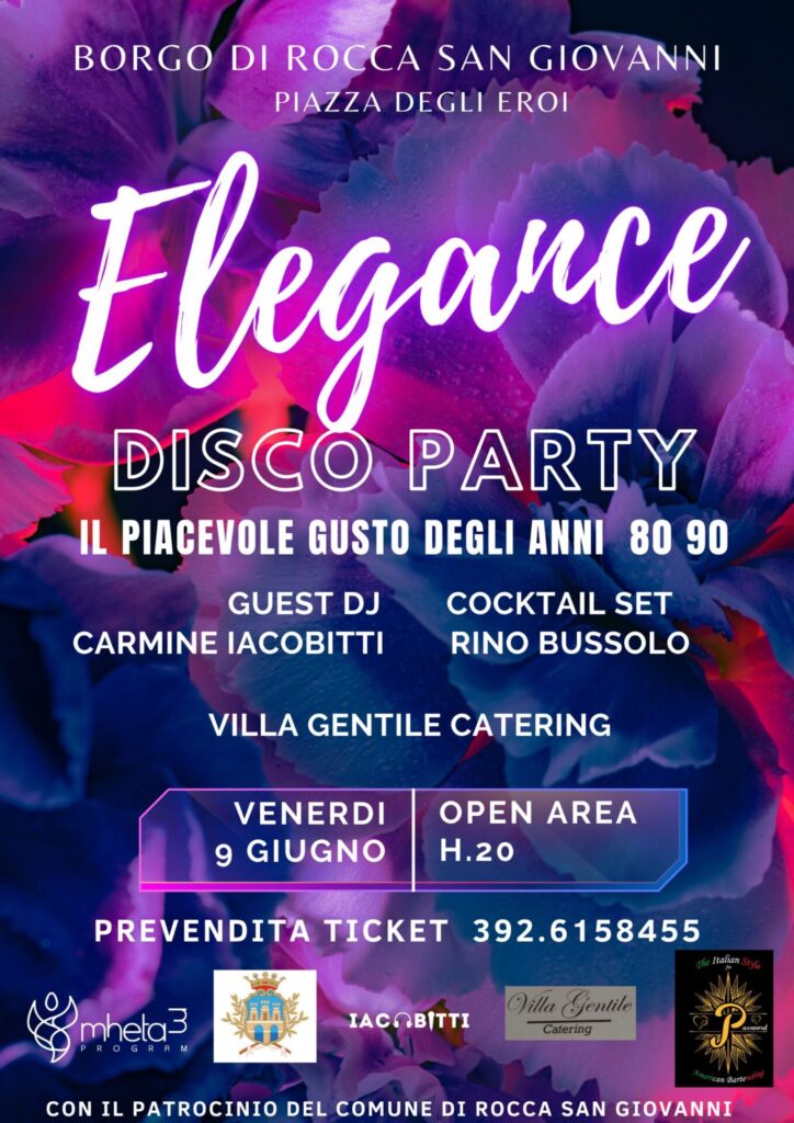 "Elegance disco party" a Rocca San Giovanni 2 Elegance 1