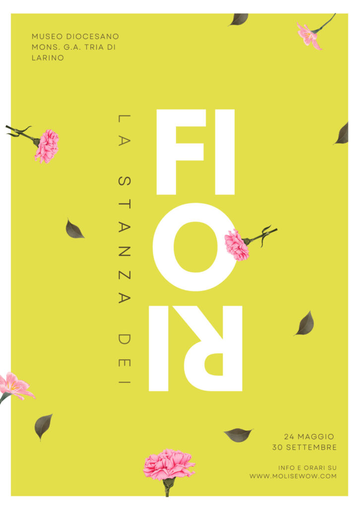 Inaugurazione a Larino de ''La stanza dei fiori'', installazione identitaria della comunità 2 La stanza dei fiori flyer 1 1