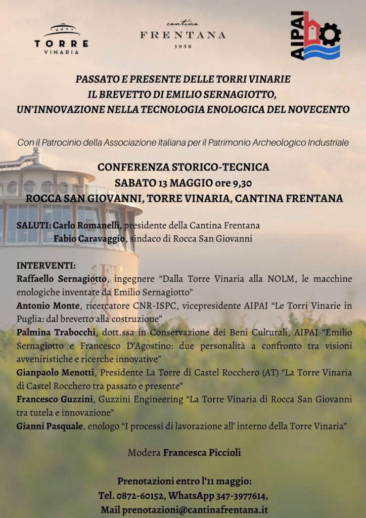 Tavola rotonda nella Torre vinaria - Gallery 3 Locandina Torre Vinaria 13 maggio 2023