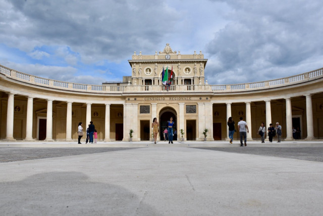 La sede del Consiglio regionale a L'Aquila