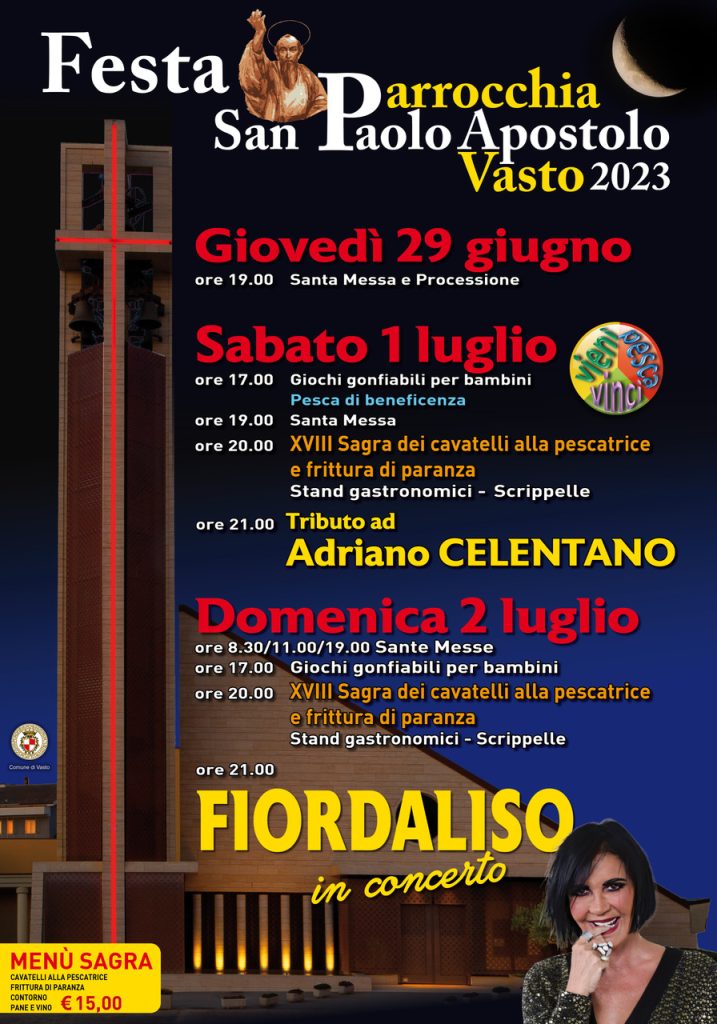 Fiordaliso chiude «una festa di famiglia e per le famiglie» 2 Festa San Paolo Apostolo 2023 PROGRAMMA