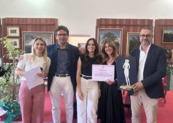 Da sinistra, Anna Bosco, Francesco Menna, Valeria Giacomucci, Federica Durastante e Gabriele Barisano