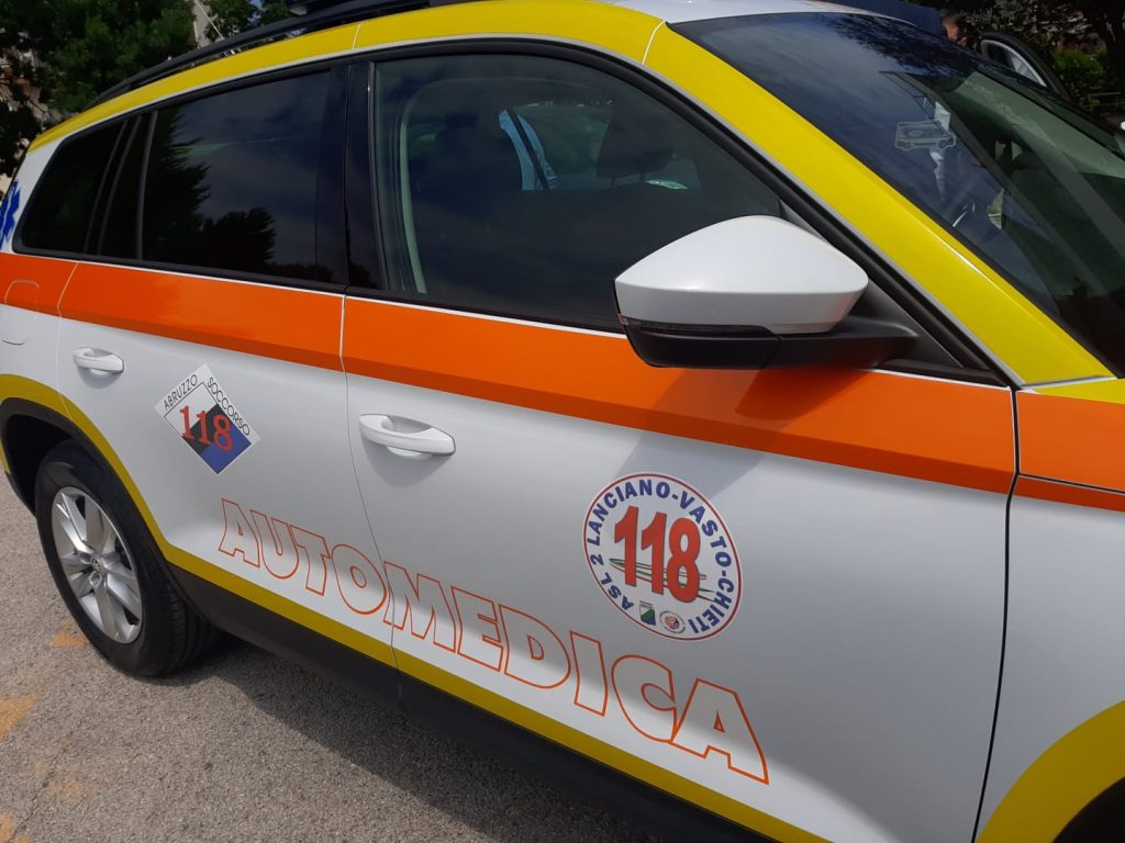 Arriva domani automedica nell'Alto Vastese e Sangro-Aventino 2 automedica 1