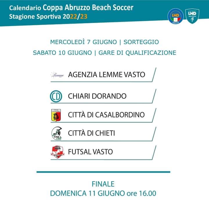 Dorando Chiari: «Con Soria, D'Ainzara, Ventrella e Baiocco puntiamo a vincere la Coppa Abruzzo» 1 coppa abruzzo