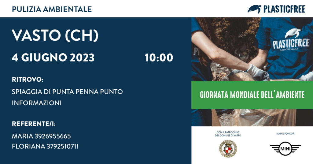 Evento Plastic Free Odv Onlus a Punta Penna 2 giornata mondiale ambiente 1