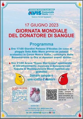 Avis comunale Vasto festeggia con Cicirinella Live Tour 2 giornata mondiale del sangue