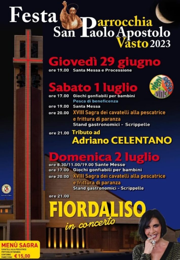 Festa della parrocchia di San Paolo apostolo 2 locandina festa san paolo
