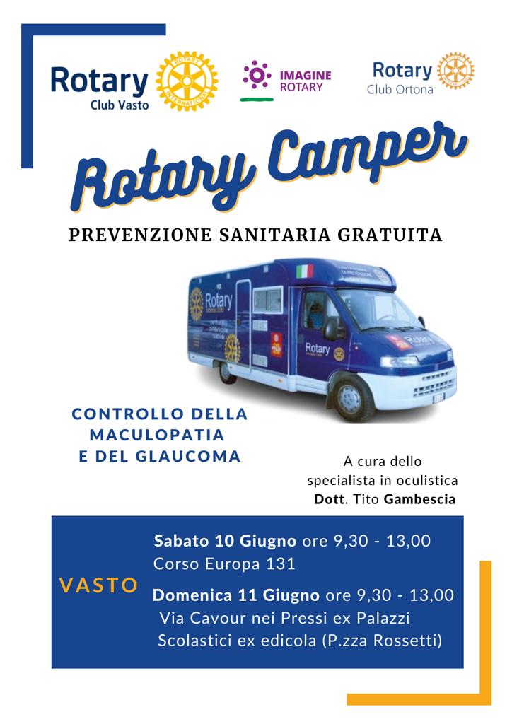 Vasto, controllo gratuito a vista e arterie nel weekend 3 rotary club