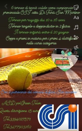 Torneo di tennis a Fara San Martino 3 tennis